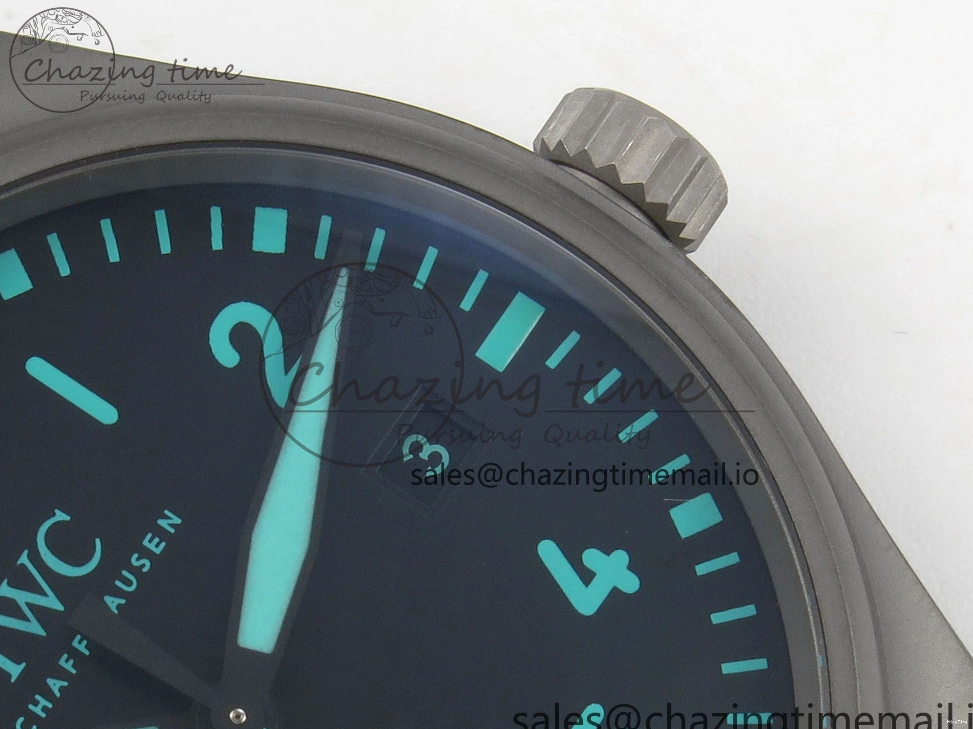 MIROTIME 0419 Pilot Mark XX BLSF 1:1 Best Edition Black Blue Dial on Blue Rubber Strap MIYOTA Sleek 6989